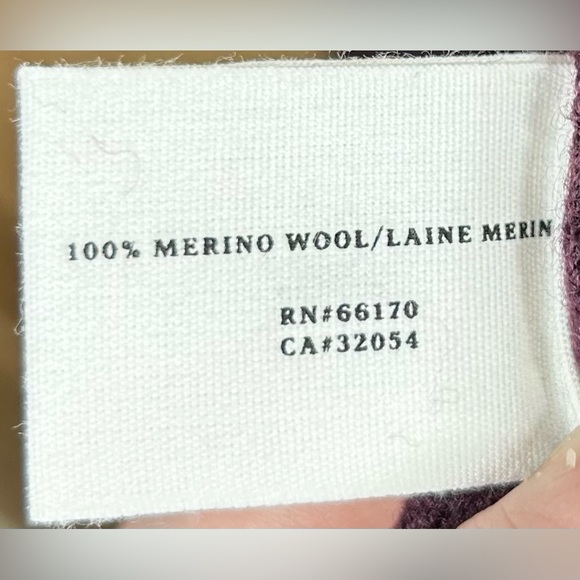 Anthropologie Sparrow Size S Purple Twilight 100% Wool Dress - Picture 4 of 6